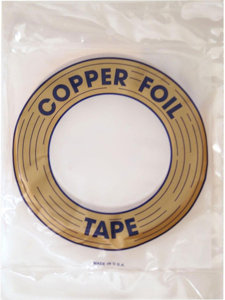 Edco 3/16 Inch Silver Back Copper Foil 36 Yards