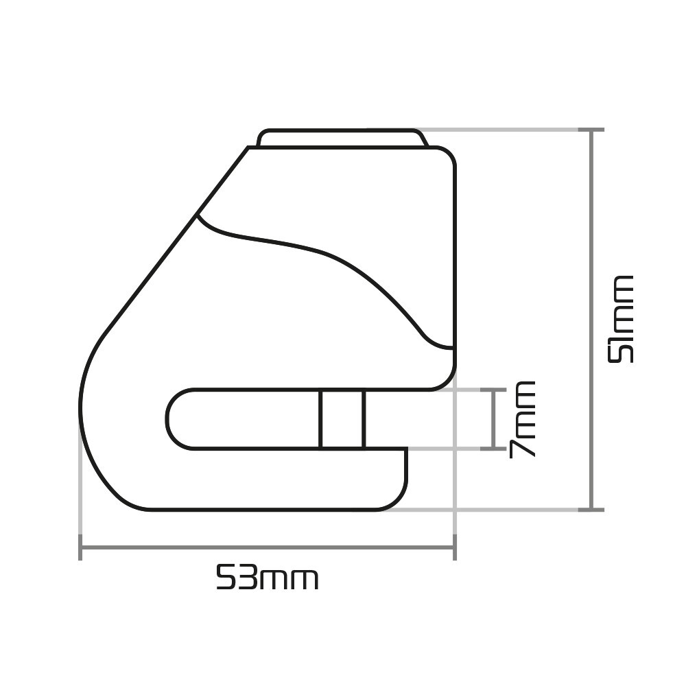 OXFORD XD5 MICRO MOTORCYCLE SCOOTER SECURITY DISC LOCK 5.5MM PIN