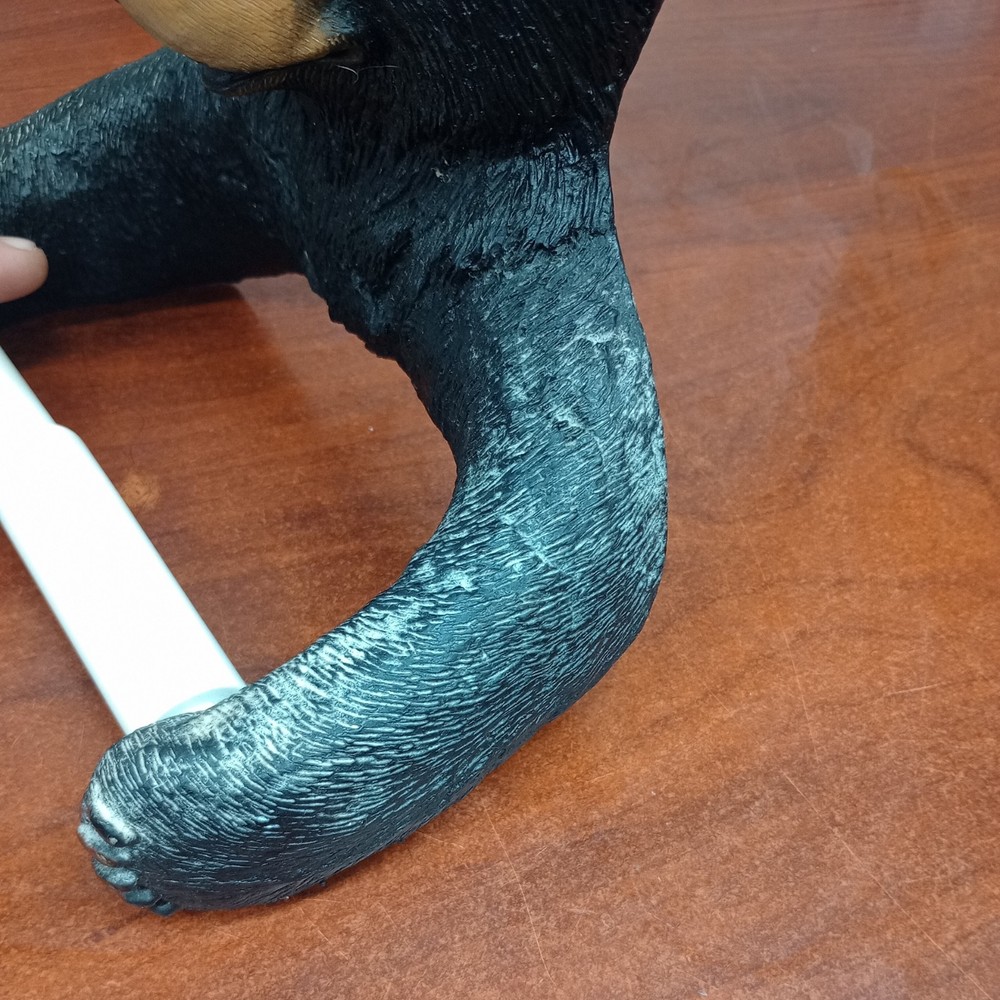 Black Bear Toilet Tissue Paper Wall Mounted Holder, pre-owned.