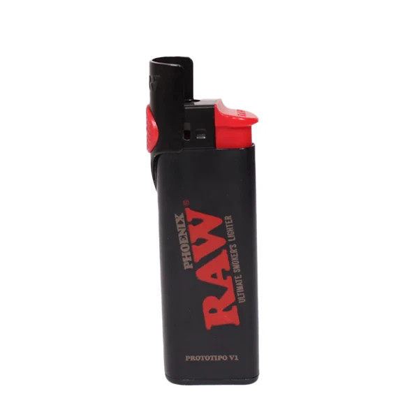 RAW Phoenix Smoker Lighter – Adjustable Wind Screen & Built-In Poker (1 Unit)