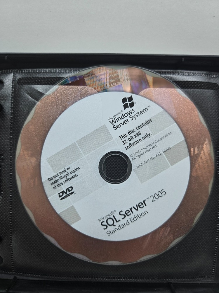 Microsoft SQL Server 2005 Standard Edition _ 5 Client _ 32-Bit X 86 _ Full Versi