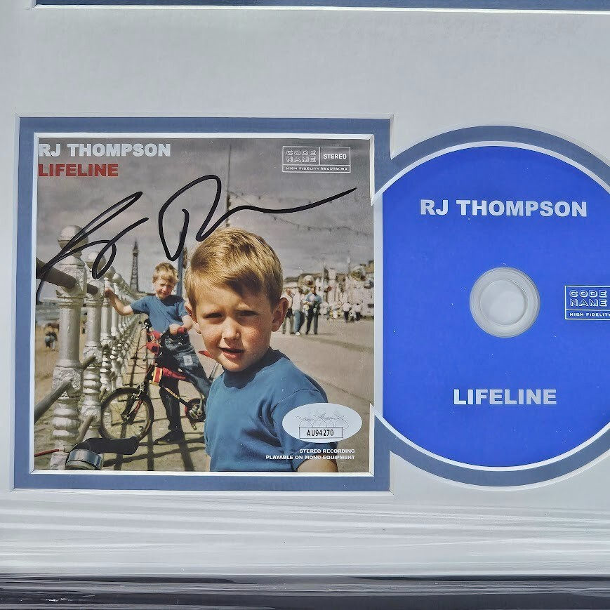 RJ Thompson Signed Autographed Lifeline CD JSA COA Framed