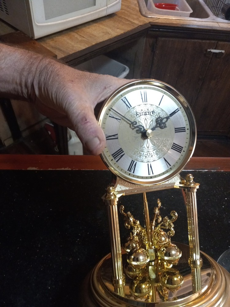 Sharp Classic Anniversary Clock Dome Gold Quartz 400 Day Clock
