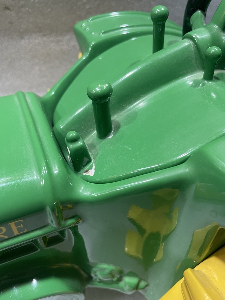John Deere Tractor 1998 Enesco Ceramic Cookie Jar - Numbered - Some Damage