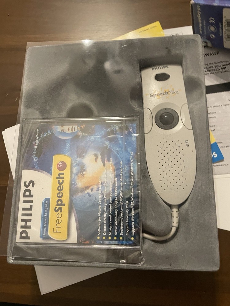 Philips Speech Recognition FreeSpeech 98 SpeechMike Microphone Trackball
