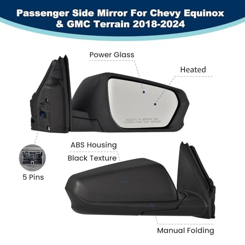 Side mirror assembly replacement, left side mirror assembly replacement, right