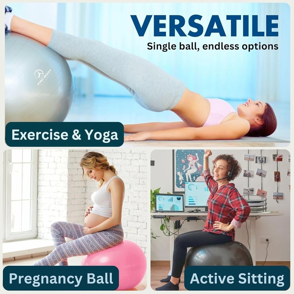 Anti Burst Exercise Ball 85cm - Blue/-