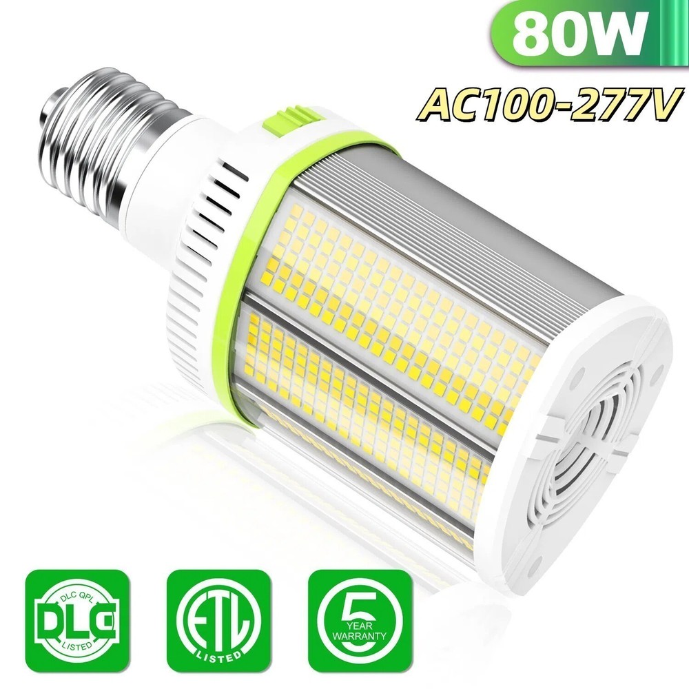 80/64/48W LED Corn Light Bulb Adjustable E39 Base 5700/5000K 4500K for Warehouse