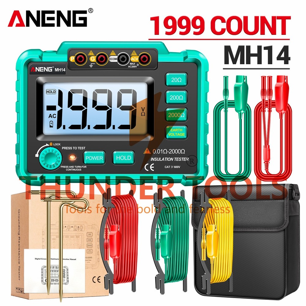 Thunder Tools ANENG MH14 Electrical Insulation Resistance Tester Digital