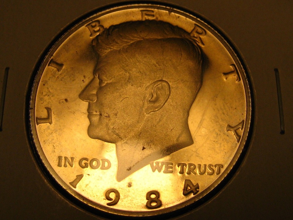 1984-S PROOF Kennedy Head Half Dollar