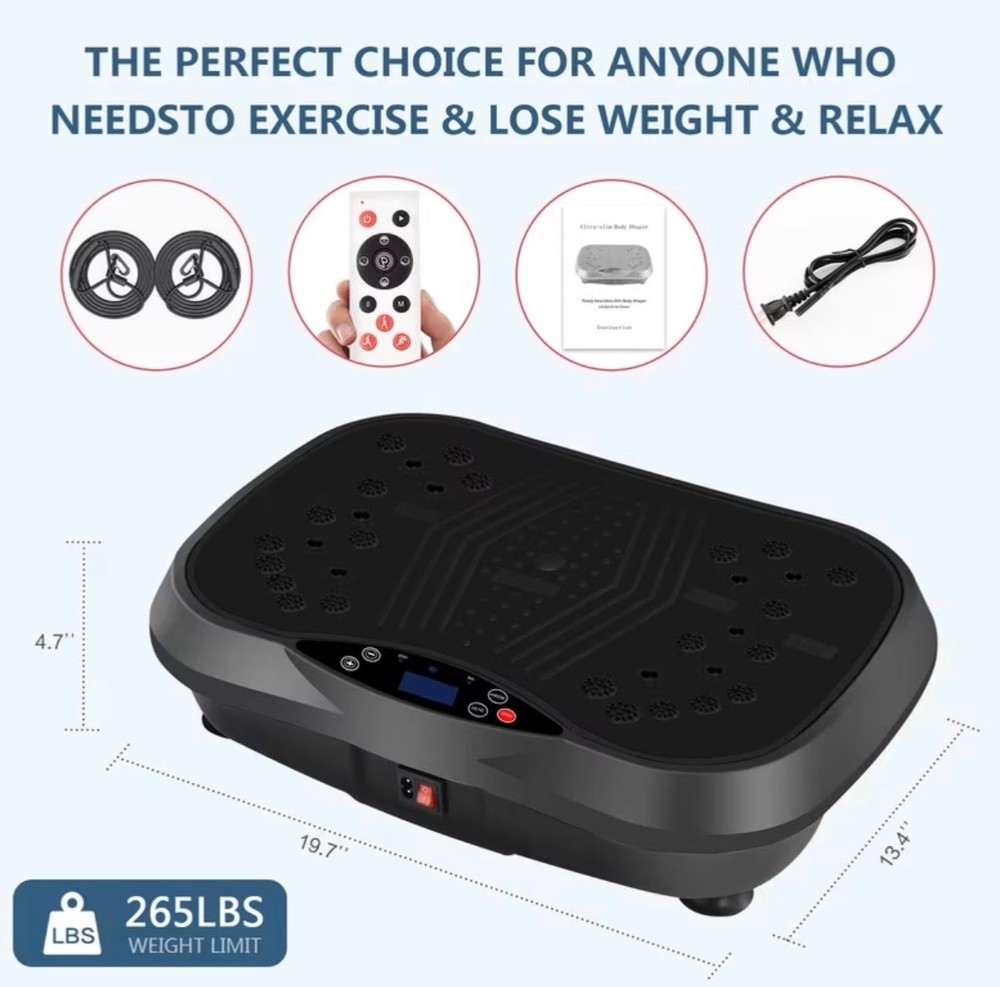 Portable Vibration Plate Exercise Machine, -Burning,Full-Body Vibration Platform