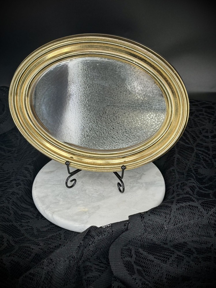 Vintage oval Gold Toned mirror