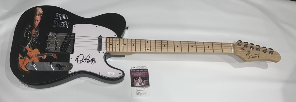 BRIAN SETZER SIGNED CUSTOM ELECTRIC GUITAR THE STRAY CATS JSA COA