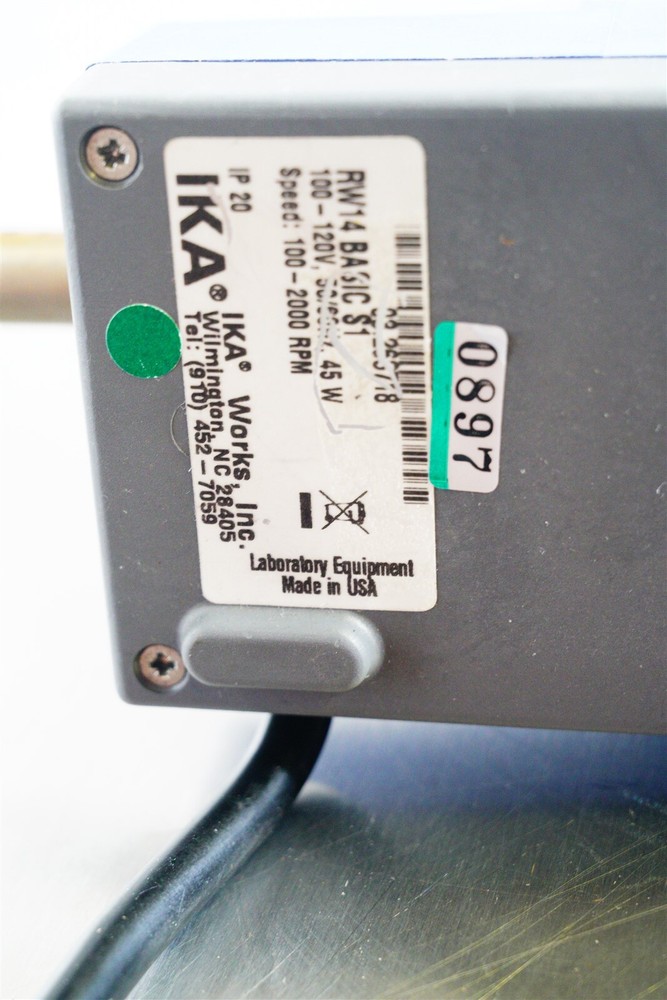 IKA RW 14 basic Overhead Stirrer 115V 100-2000 RPM (RW14 BASIC S1), W Coupling