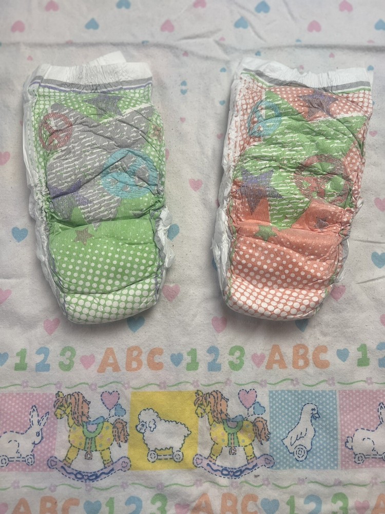 Vintage Pull-Ups Diapers 2 Designs- 2 Pack Discreet Fast Ship - *Free Surprise*