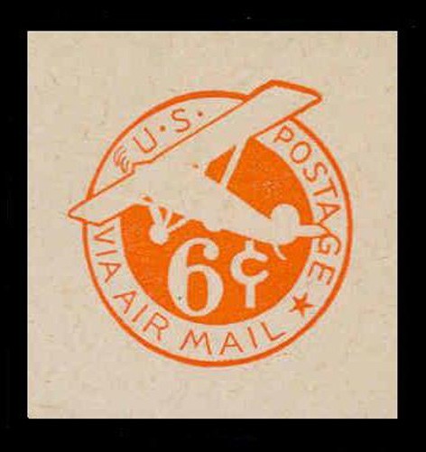 SCOTT #UC5N (NO Border) VERY FINE MINT CUT SQUARE