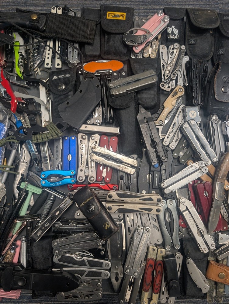 2+ Pound Grab Bag Lot TSA Confiscated EDC Multitool Kn*ves Utility Tools 2# 2lb