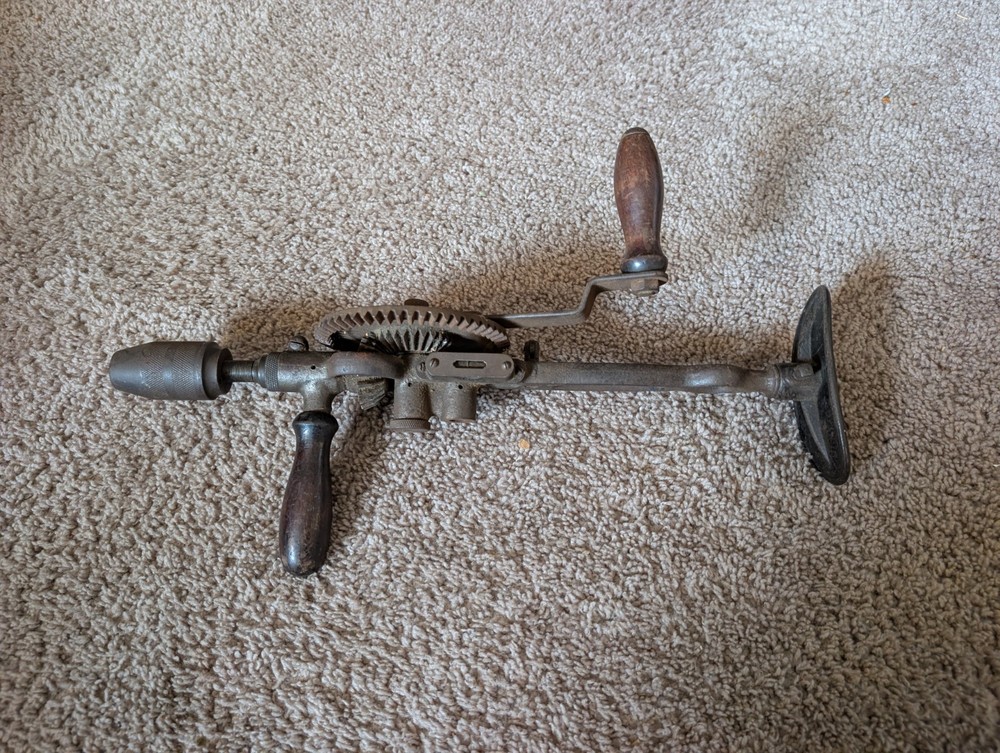 Vintage Millers Falls CO. Hand & Shoulder Drill