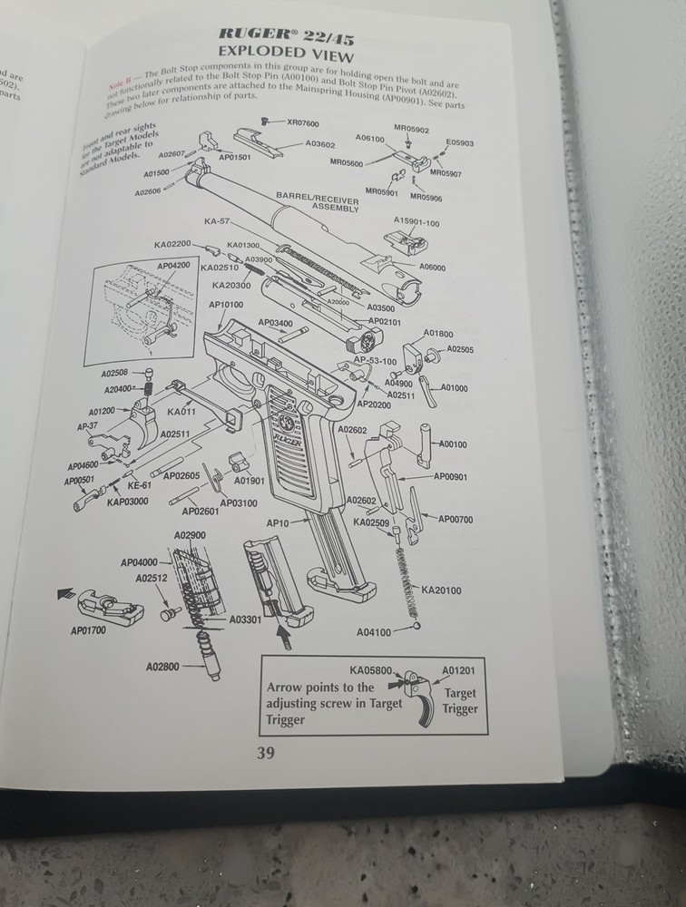 Ruger Mark 2 Pistol Manual 2003 Original