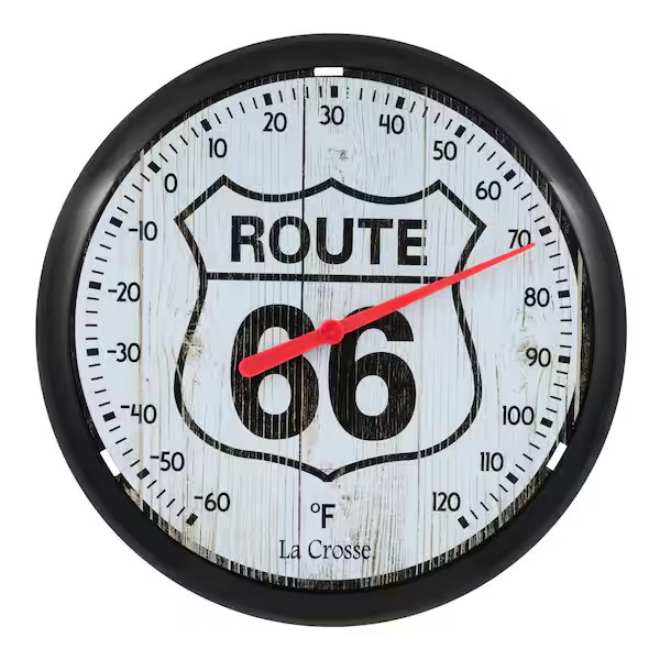 8 In. Route 66 round Dial Thermometer