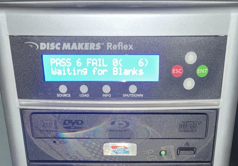 Disc Makers Reflex 1:6 Disc Duplicator CD DVD Duplication Tower System DUP082614