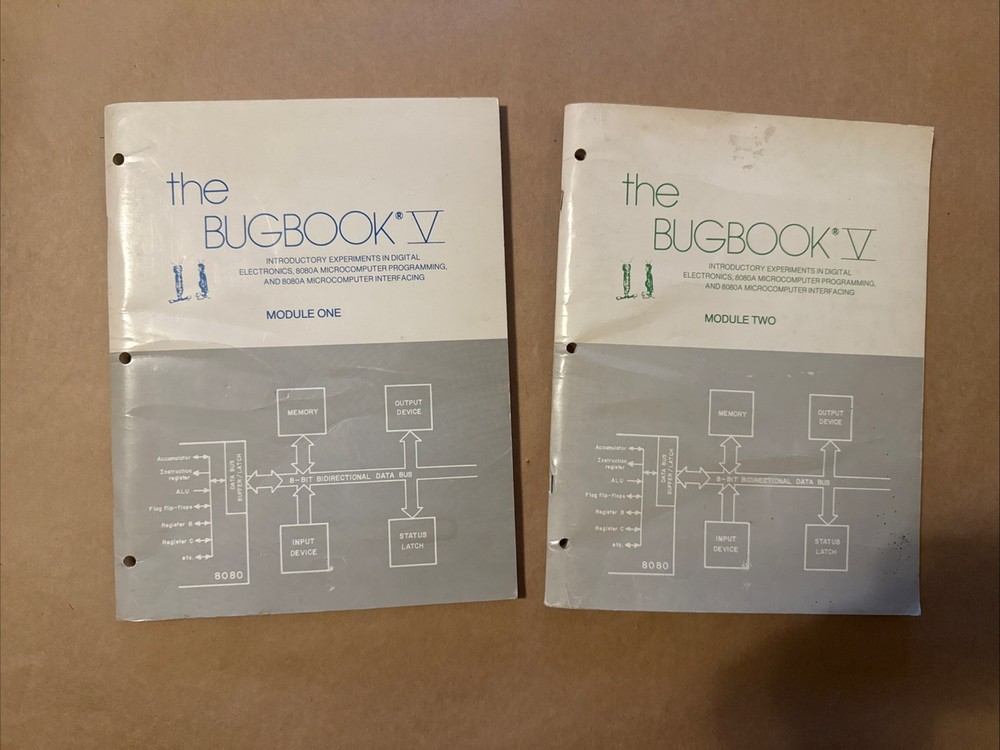 * 1976 The Bugbook V Modules 1 & 2 808a Microcomputer 1st Print