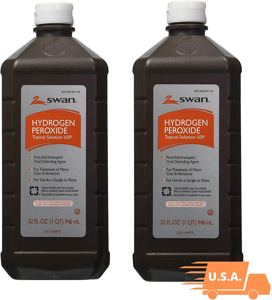 Swan Hydrogen Peroxide Topical Solution 16 oz (Pack of 4)