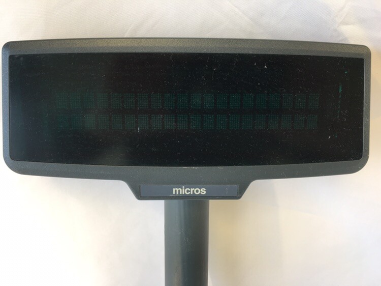 Micros Pole Display A4001-P522-0101 TESTED Free shipping