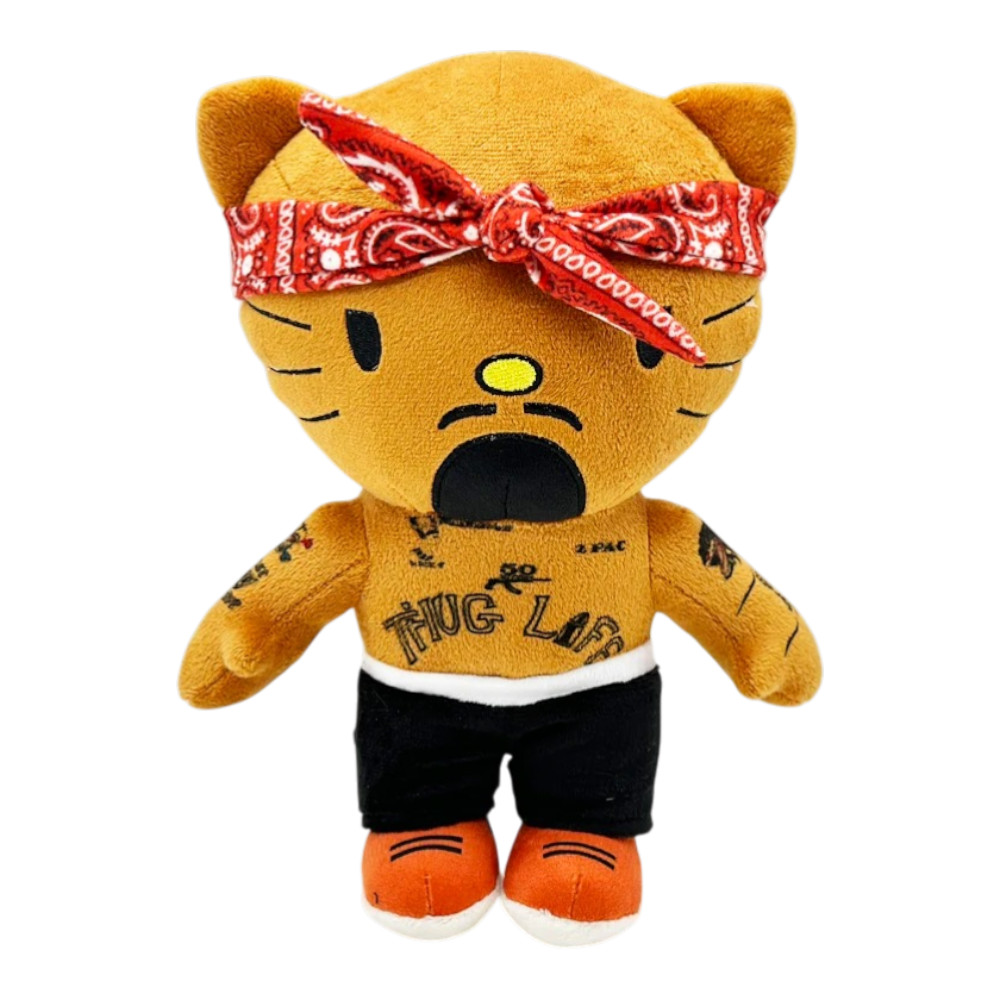 Custom 2 Pac Tupac Hello Kitty Plushy Soft Plush Toy