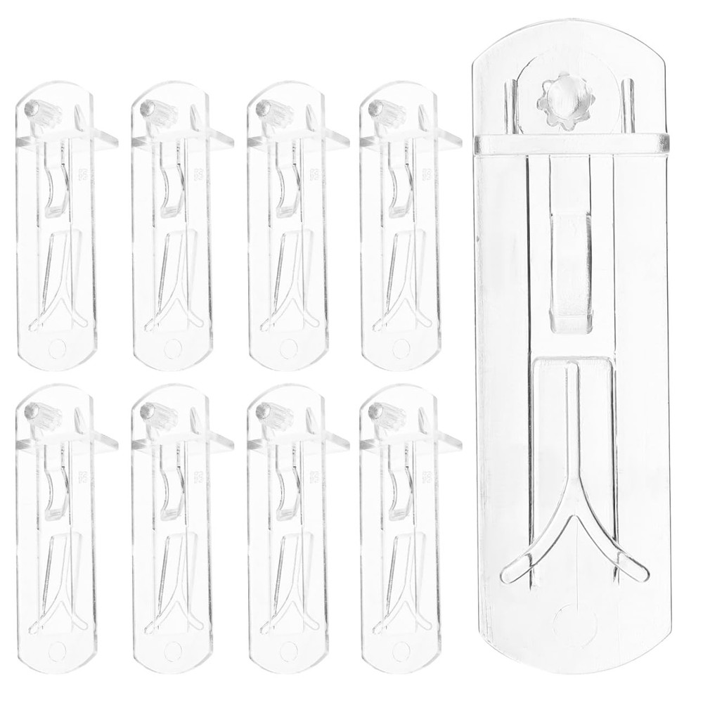 20pcs Plastic Locking Shelf Support Pegs, 8mm Shelf Pins, Self-Locking Bracke...