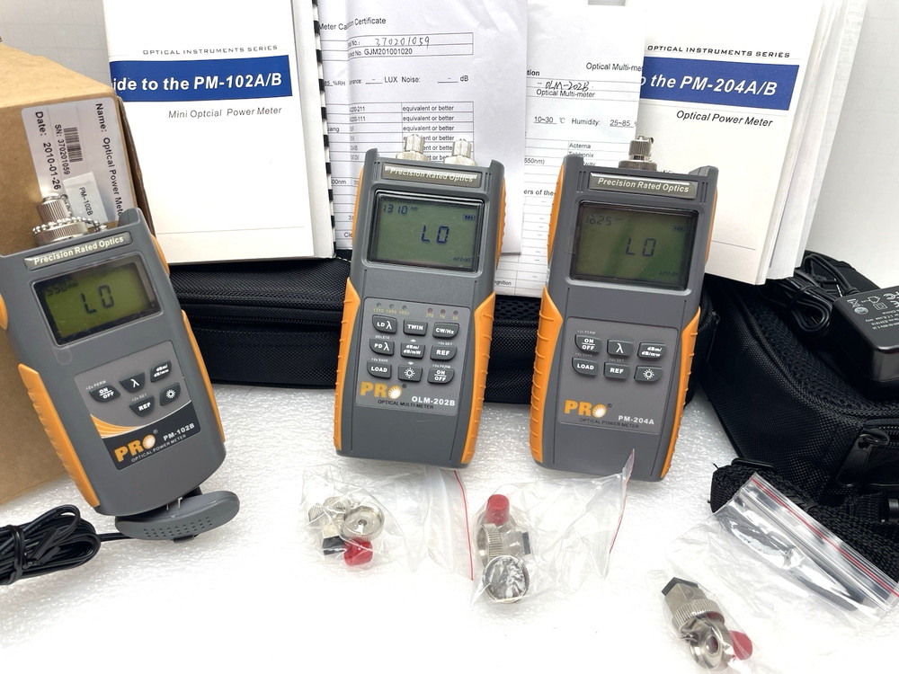 PRECISION RATED OPTICS POWER METER MULTI-METER OLM-202BPM-204A PM-102B TESTED