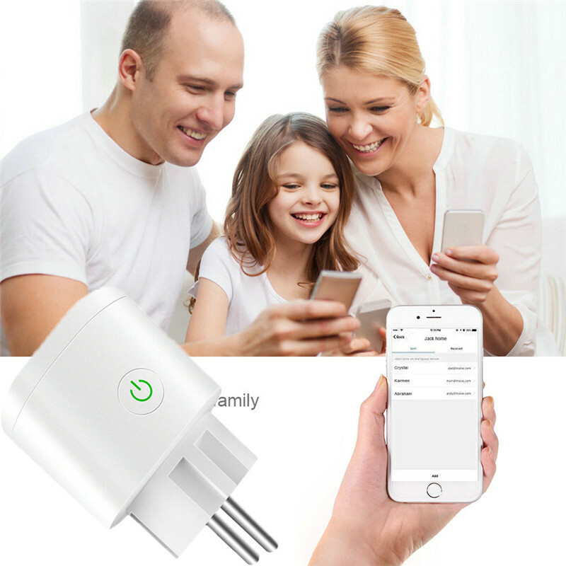 Remote Control Home Smart WiFi Power Socket Wireless Timer Switch Outlet 16A