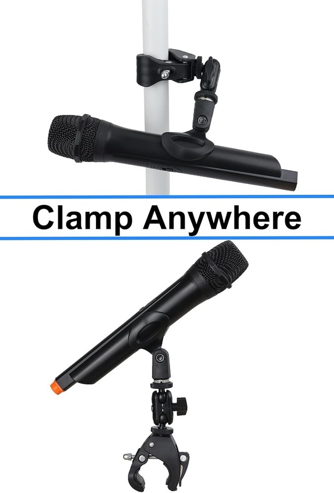 Hocoder Mic Crab Clamp Mount with 1/4 to 5/8 Inch Thread - Stands
