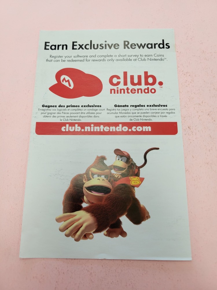 Nintendo Club Wii INSERT ONLY Authentic