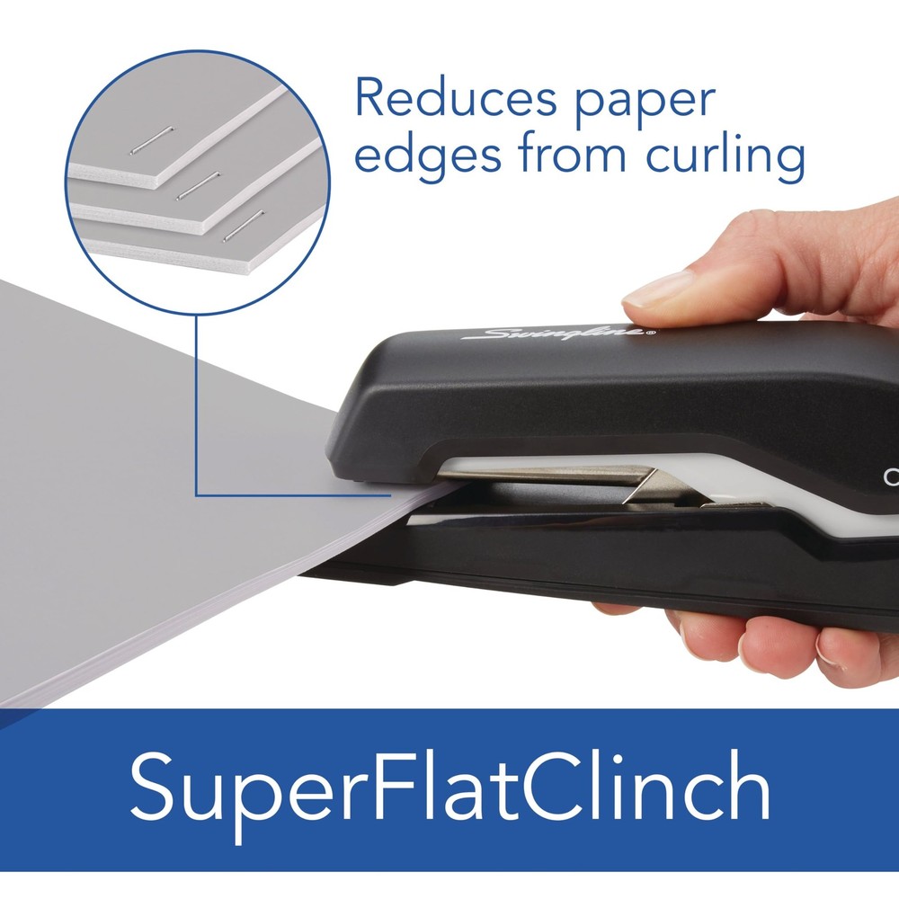 Durable Black Gray Stapler Omnipress Technology 30 Sheets Desktop Handheld Use