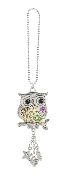 Glimmer Car Charm -Owl
