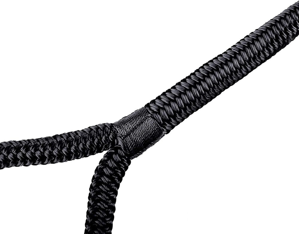 4 Pack 25FT Double Braid Nylon Rope Sling 4840Lbs Breaking Strength Heavy Duty 