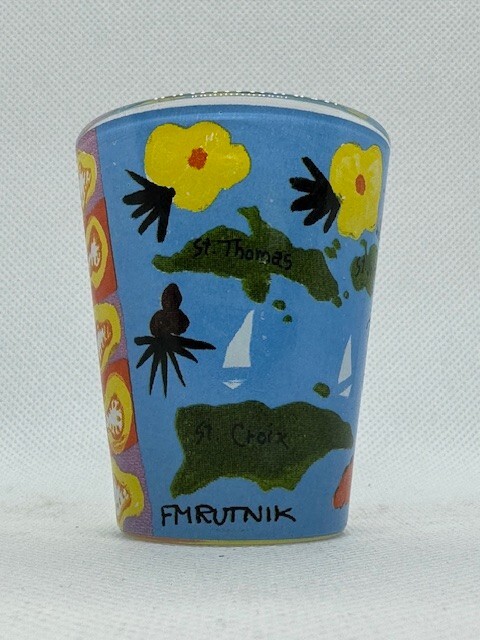 The Virgin Islands Multi-sided Shot Glass