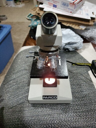 PARCO LTM-400 Monocular Compound Microscope 10x eyepiece 40x-1000x magnification