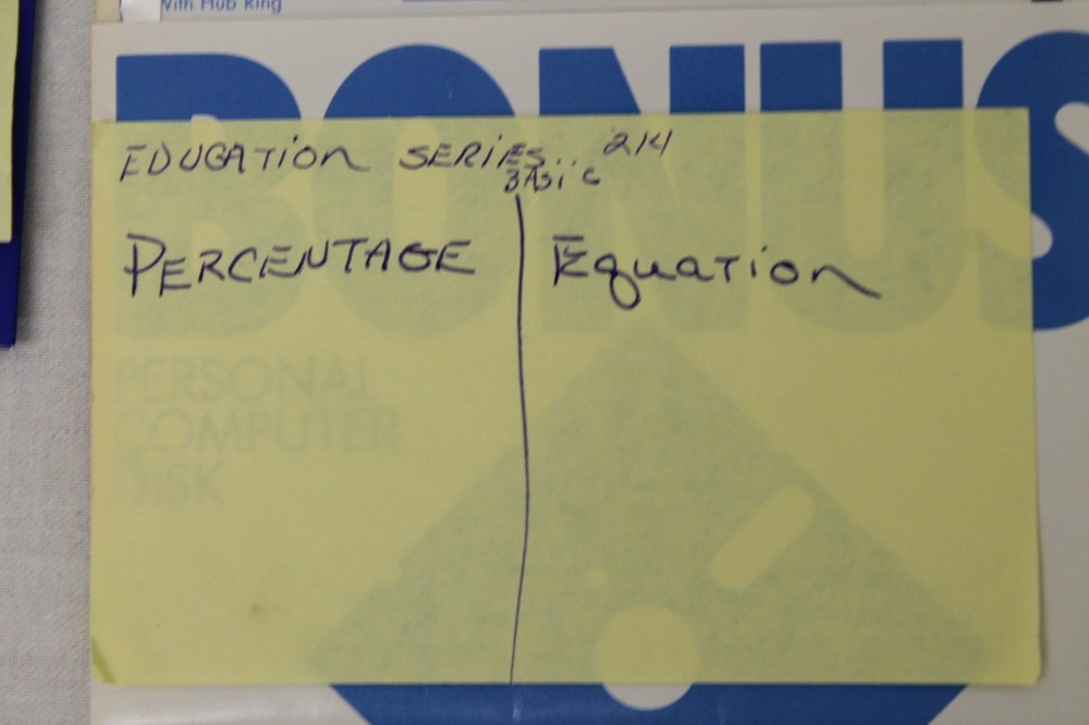 13 Pcs 5.25 Inch Floppy Disk Educational Different Software Math Science Shapes