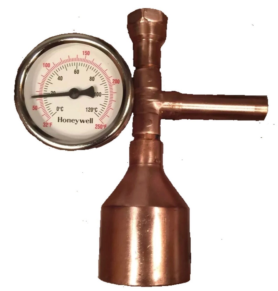 Moonshine Still Keg 2" Copper Column Thermometer DIY Kit Distilling Alcohol