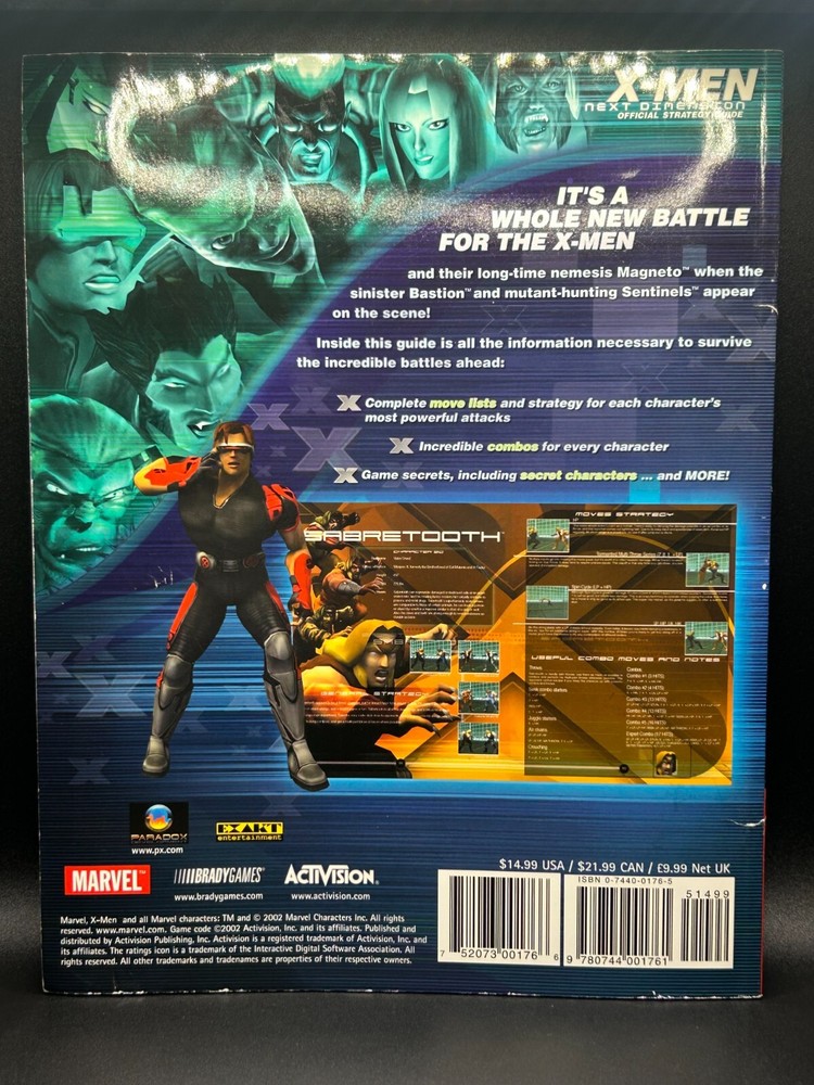 X-Men Next Dimension Official Bradygames Strategy Guide