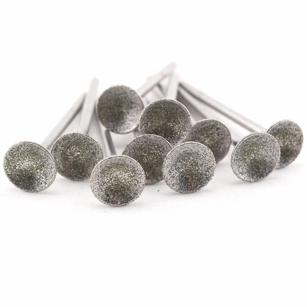 10Pcs 3/8" Spherical Concave Diamond Grinding Bits - Stone Lapidary Tools