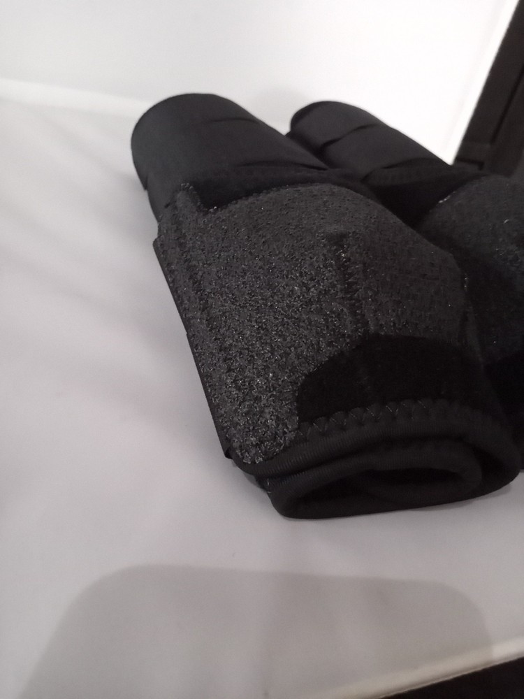 horses Protective Boots, Black, Hind, front Medium