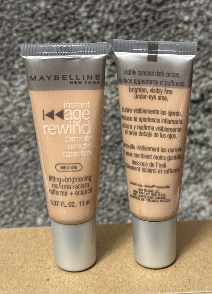 2 Maybelline Instant Age Rewind Under Eye Concealer MEDIUM New