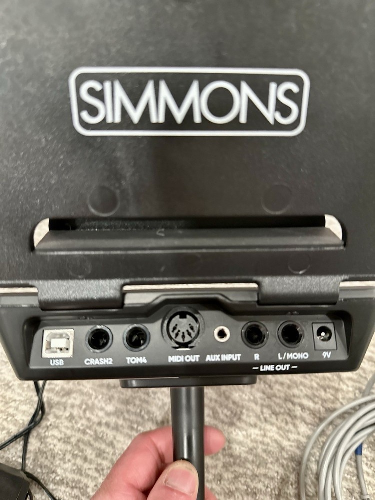 Simmons Titan 50 Electronic Drum Set Module, Power Adapter, Cables