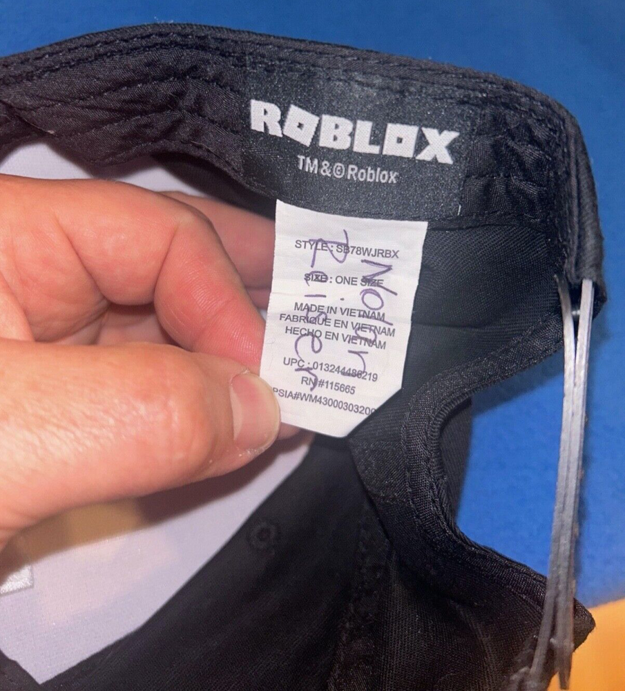 Roblox Baseball Cap Hat Youth Size Black
