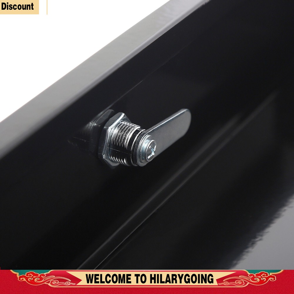 Slide Out Cabinet Drawer Pull Out Under Desk Drawer For Office With Lock Black