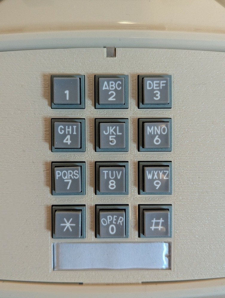 Cortelco Push Button Beige Desk Phone