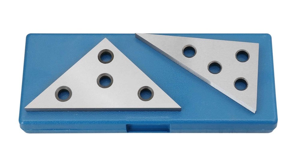 Ustrial Tools 2 Pcs Solid Angle Plate Set 306090 Deg And 454590 Deg 36109010